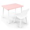 Детский комплект стол и стул «Мишка» Rolti Baby (розовый/белый, массив березы/мдф) - фото 38671