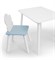 Комплект детской мебели стол и стул Облачко (Белый/Голубой/Белый) - фото 39066