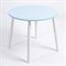 Детский стол круглый Rolti Baby (голубой/белый, массив березы/мдф) - фото 39638