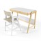 Комплект растущий стол и стул с чехлом 38 попугаев «Вуди» (Белый, Белый, Беж) - фото 40489