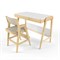 Комплект растущий стол и стул с чехлом 38 попугаев «Вуди» (Белый, Береза, Беж) - фото 40512