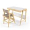 Комплект растущий стол и стул с чехлом 38 попугаев «Вуди» (Белый, Береза, Клетка) - фото 40515