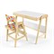 Комплект растущий стол и стул с чехлом 38 попугаев «Вуди» (Белый, Береза, Ромбы) - фото 40525