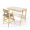 Комплект растущий стол и стул с чехлом 38 попугаев «Вуди» (Белый, Без покрытия, Клетка) - фото 40537