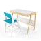 Комплект растущий стол и стул с чехлом 38 попугаев «Вуди» (Белый, Белый, Лазурь) - фото 40716