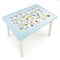 Детский стол с накладкой Алфавит  (Голубой/Белый) - фото 40841