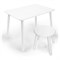 Детский комплект стол и табурет круглый Rolti Baby (белая столешница/белое сиденье/белые ножки) - фото 40860