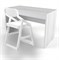 Стол с ящиком-органайзером и стул растущий 38 попугаев (Нью Тон Дуб Эльза / Серый +  Wood белый) - фото 41895